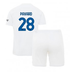 Inter Milan Benjamin Pavard #28 Udebanesæt Børn 2023-24 Kort ærmer (+ korte bukser)